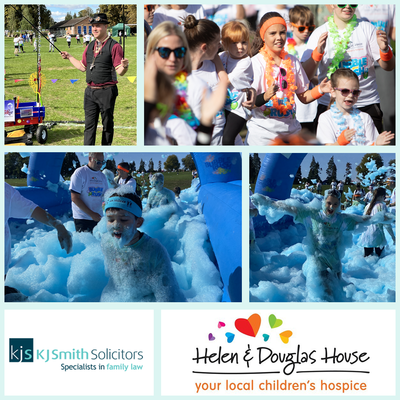 K J Smith were proud to sponsor the Helen & Douglas House Bubble Rush