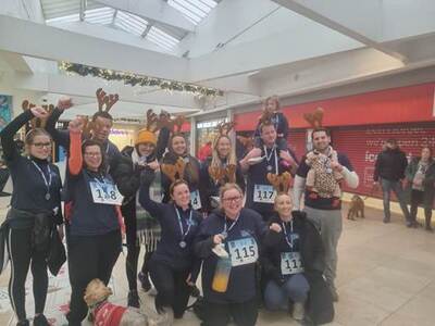 Our Basingstoke team took part in the St. Michael’s Hospice Reindeer Run on Sunday 18th December 2022