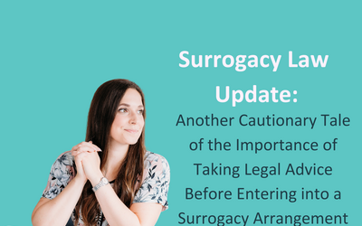 Surrogacy Law Update 